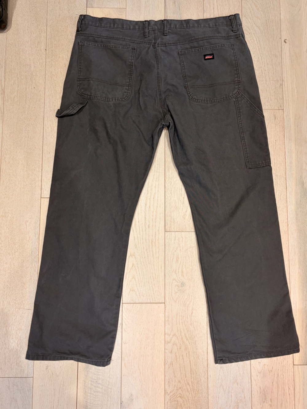 Vintage Dickies Carpenter Canvas Workwear Pants Dark Grey Mens size 40/30